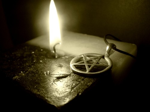 Candle and Pentagram